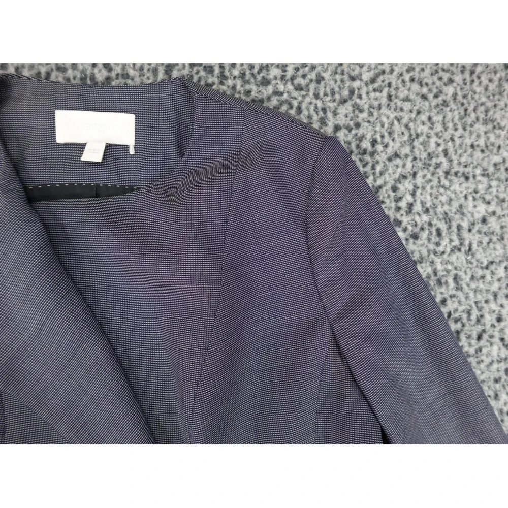 HUGO BOSS Blazer Womens 10 Purple Asymmetrical Single Button Career Blazer‎